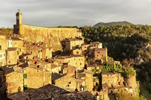 Province Of Grosseto Prints: The medieval hill town of Sorano, province of Grosseto, Tuscany, Italy