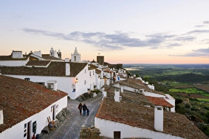 White Washed Prints: The medieval and historic village of Monsaraz at twilight. Alentejo, Portugal