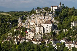 Cliff Top Prints: Medieval town Rocamadour, Midi-Pyrenees, France