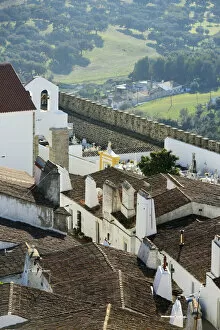 The medieval walled village of Evoramonte. Alentejo, Portugal