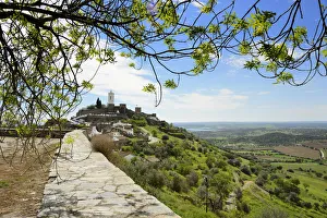 Historic Village Prints: The medieval walled village of Monsaraz. Alentejo, Portugal