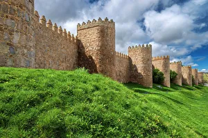 Serrans Prints: Medieval walls, Avila, Castile and Leon, Spain