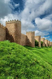 Serrans Prints: Medieval walls, Avila, Castile and Leon, Spain