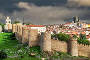 Serrans Prints: Medieval walls, Avila, Castile and Leon, Spain