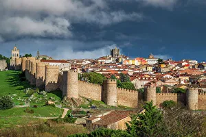 Serrans Prints: Medieval walls, Avila, Castile and Leon, Spain