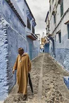 Images Dated 24th October 2016: Medina, old town, Chefchaouen, Chaouen, Morocco