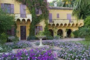Images Dated 30th May 2022: Mediterranean Garden and Country House Val Rahmeh, Menton, Provence-Alpes-Cote d Azur