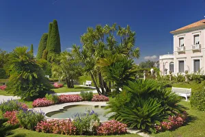 Mediterranean Garden of Villa Ephrussi de Rothschild, Saint-Jean-Cap-Ferret, French Riviera, Provence-Alpes-Cote d Azur, France