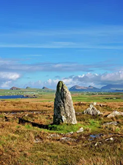 Megalith at Clogher Head near Dunquin, Dingle Peninsula, County Kerry, Ireland