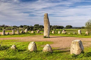 The Megalithic monuments of the Cromlech, Xarez, Monsaraz, Alentejo, Portugal