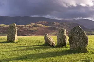 November Prints: Megalithic standing stones forming part of Castlerigg Stone Circle, Lake District