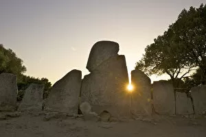 Megalithic Tomb, Tomba di Li Lolghi near Arzachena, Sardinia, Italy