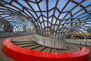 Melbourne, Victoria, Australia. Webb Bridge at Docklands