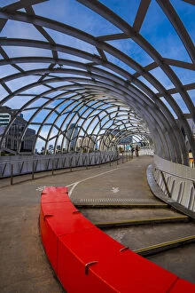 Melbourne, Victoria, Australia. Webb Bridge at Docklands