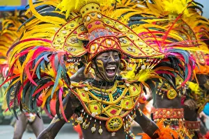 Customs Prints: A member of Tribu Panayanon of Iloilo City National High School, Molo, Iloilo City
