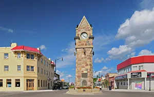 Man Made Prints: Memorial Clock Tower Wainright, Alberta, Canada
