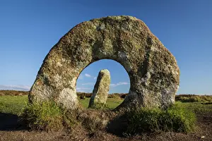 January Prints: The Mên-an-Tol, a megalithic holed standing stone on the Penwith Peninsula in Cornwall
