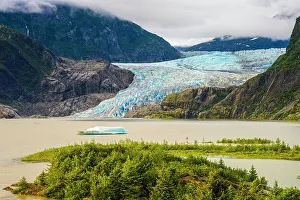 Glaciers Prints: Mendenhall Glacier, Juneau, Alaska, USA