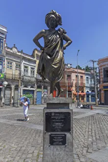 Arts Prints: Mercedes Baptista monument, Pedra do Sal, Rock of Salt, Saude, Rio port area