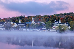 Lakeside Prints: Meredith, Lake Winnipesaukee, New Hampshire, New England, USA