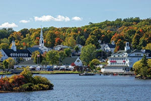 Lakeside Prints: Meredith, Lake Winnipesaukee, New Hampshire, New England, USA