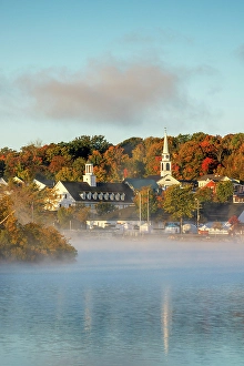 Lakeside Prints: Meredith, Lake Winnipesaukee, New Hampshire, New England, USA