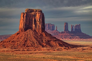 Butte Prints: Merrick Butte, Monument Valley Navajo Tribal Park, Utah-Arizona, USA