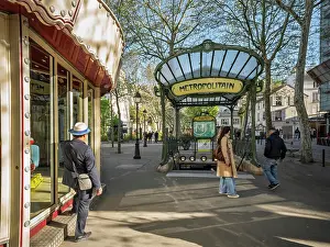 Local Prints: Metro Entrance, Montmartre, Paris, France
