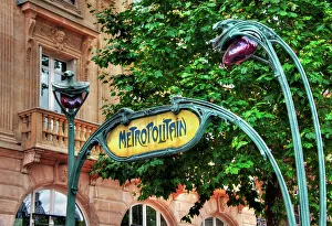 Paris Prints: Metro Station Saint Germain, Paris, France