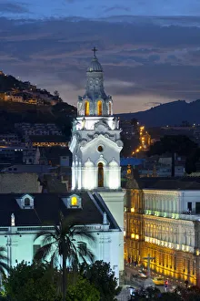 Images Dated 6th January 2014: Metropolitan Cathedral of Quito, La Catedral, Belltower, Old Town, Historical Center