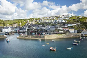 Mevagissey harbour, Cornwall, England, UK