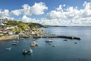 Images Dated 1st September 2021: Mevagissey harbour, Cornwall, England, UK