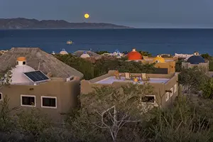 Sea Of Cortez Prints: Mexico, Baja California Sur, Houses at Ventana Bay resort