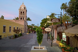 Blue Hour Prints: Mexico, Baja California Sur, Loreto, La Mision de Nuestra Señora de Loreto, church
