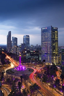 Mexico, Mexico City, Angel of Independence, Monument To Independence, Roundabout Mexico, Mexico City, Angel of Independence, Monument To Independence, Roundabout