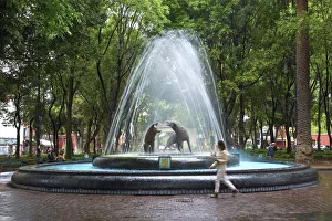 Images Dated 1st July 2016: Mexico, Mexico City, Coyoacan, Place of Coyotes, Historic Neighborhood, Plaza del