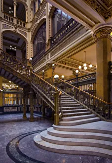 Images Dated 1st July 2016: Mexico, Mexico City, Palacio de Correos de Mexico, Postal Palace of Mexico City, Correo