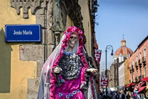 Historical Center Prints: Mexico, Mexico City, Santa Muerte, Saint of Death, Personification Of Death, Venerated