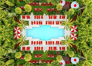 Pools Prints: Miami Beach Sunrise, early morning South Miami Beach, Florida, USA