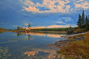 Storm Clouds Collection: Middle Lake storm Kenora District, Ontario, Canada