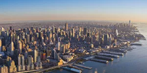 Images Dated 23rd November 2015: Midtown Manhattan and Hudson River, New York City, New York, USA