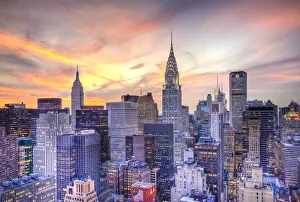 Midtown skyline with Chrysler Building and Empire State Building, Manhattan, New York
