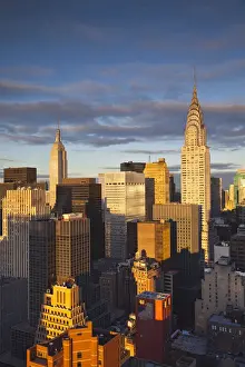 Midtown skyline with Chrysler Building and Empire State Building, Manhattan, New York