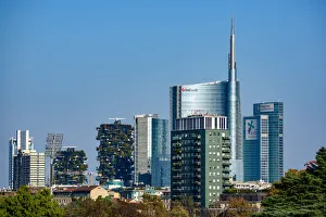Porta Nuova Prints: Milan, Porta Nuova district skyscrapers, Lombardy, Italy