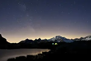 Glow Prints: The Milky Way creates a magical atmosphere in a starry sky made clear by the wind