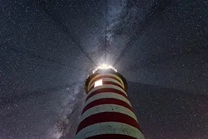 Starry Prints: Milky Way over tower at West Quoddy Head Light, Lubec, Maine, USA
