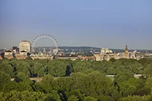 Images Dated 13th May 2011: Millennium Wheel (London Eye), Big Ben and Hyde Park, London, England, UK