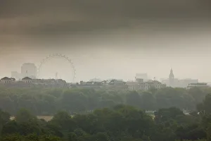 Images Dated 13th May 2011: Millennium Wheel (London Eye), Big Ben and Hyde Park, London, England, UK