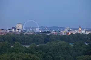 Images Dated 13th May 2011: Millennium Wheel (London Eye), Big Ben and Hyde Park, London, England, UK