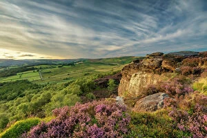 Images Dated 24th August 2023: Millstone Edge, Peak District National Park, Derbyshire, England